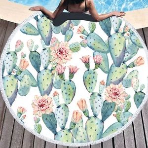 Big round beach towel, cheetah print and more
